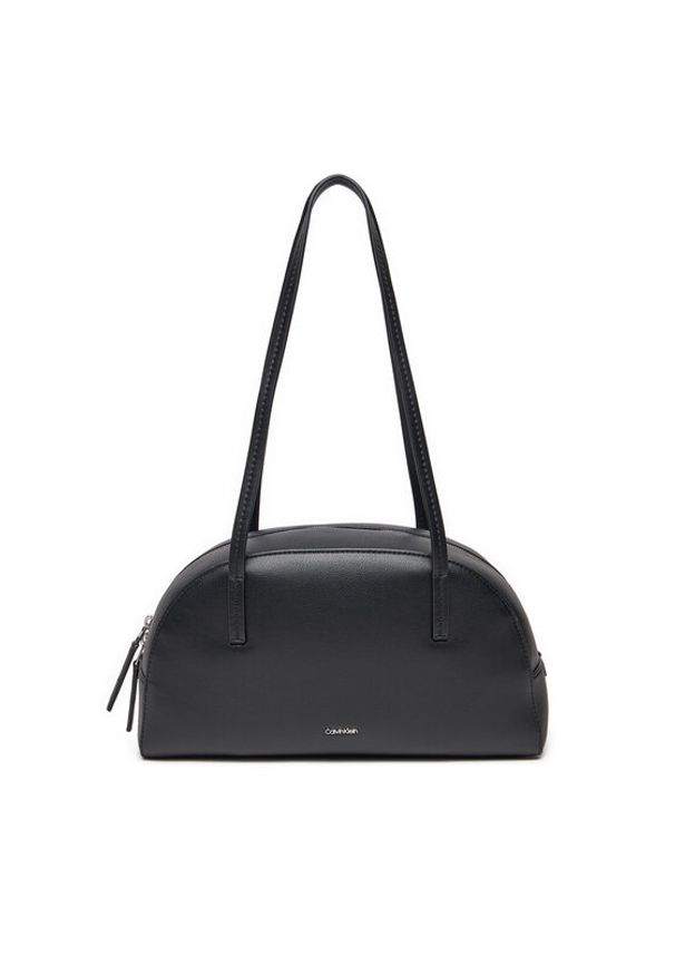 Calvin Klein Torebka Ck Glide Elongated Shoulder Bag K60K612819 Czarny. Kolor: czarny. Materiał: skórzane