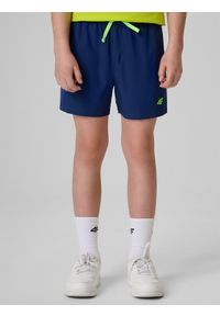 4f - 4F Spodenki plażowe boardshorty chłopięce - granatowe 146/152 (10-12 lat). Kolor: niebieski. Materiał: włókno #2