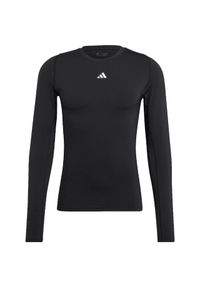 Adidas - Koszulka męska adidas Techfit Aeroready Long Sleeve Tee. Kolor: wielokolorowy, szary, czarny. Długość rękawa: długi rękaw. Technologia: Techfit (Adidas) #1