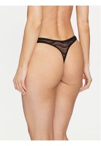 Calvin Klein Underwear Stringi 000QD3971E Czarny. Kolor: czarny. Materiał: syntetyk