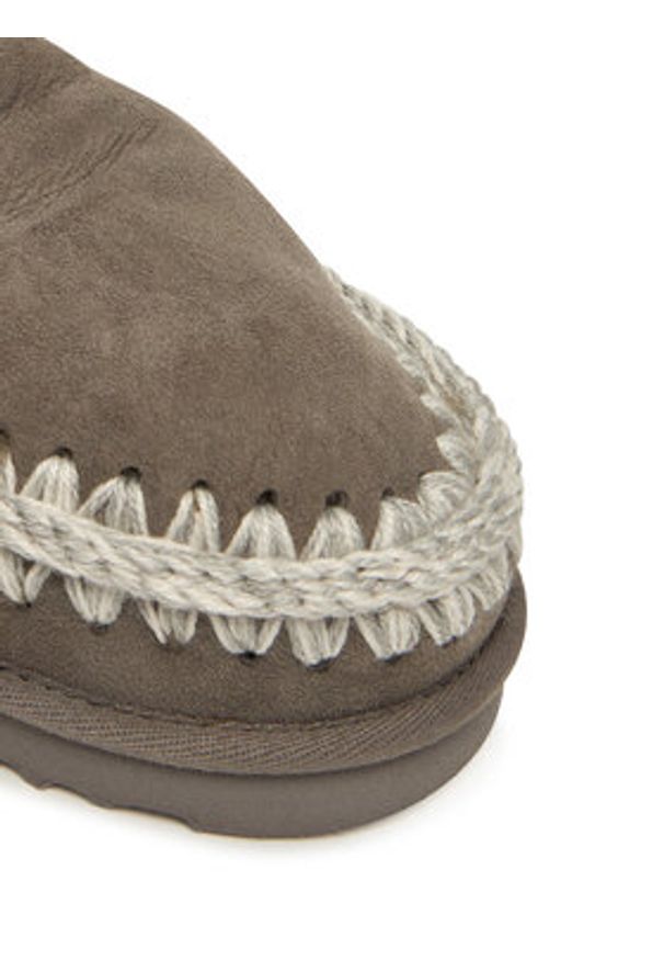 Mou Śniegowce MU.FW101050A Czarny. Kolor: czarny. Materiał: zamsz, skóra