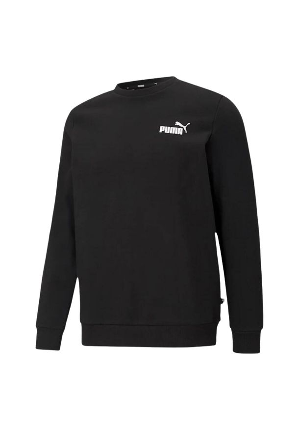 Puma - Męska Bluza Z Okrągłym Dekoltem ESS Small Logo. Kolor: czarny
