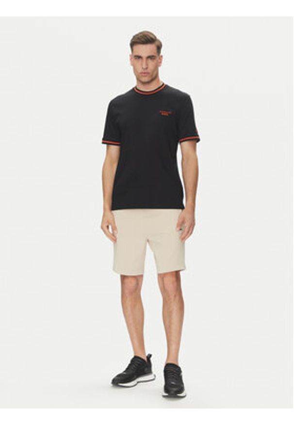 BOSS T-Shirt C-Taut 197 50543341 Czarny Regular Fit. Kolor: czarny. Materiał: bawełna