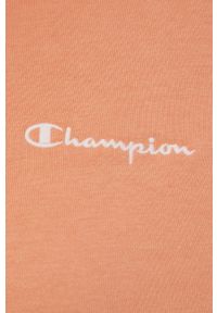 Champion bluza 217398 kolor pomarańczowy z kapturem gładka. Typ kołnierza: kaptur. Kolor: pomarańczowy. Materiał: włókno, materiał. Wzór: gładki #8
