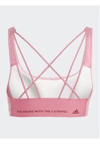 Adidas - adidas Biustonosz sportowy CoreFlow Medium-Support Bra HR9669 Różowy. Kolor: różowy. Materiał: syntetyk #3