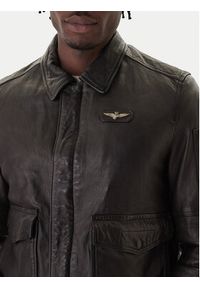 Aeronautica Militare Kurtka skórzana 252PN0963U100839 Czarny Regular Fit. Kolor: czarny. Materiał: skóra #4
