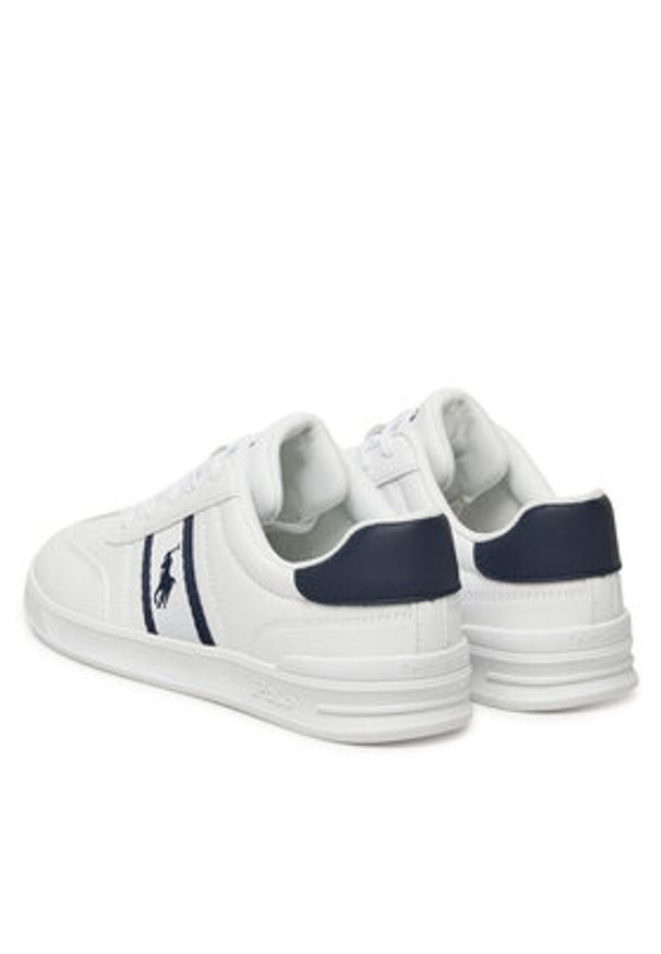 Polo Ralph Lauren Sneakersy Heritage Court III T-Toe RL02475101 Biały. Kolor: biały. Materiał: skóra