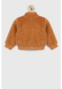 United Colors of Benetton bluza dziecięca kolor brązowy. Okazja: na co dzień. Typ kołnierza: kaptur. Kolor: brązowy. Styl: casual #2