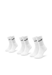Puma Zestaw 3 par wysokich skarpet unisex 907934 r. 35/38 Biały. Kolor: biały. Materiał: materiał