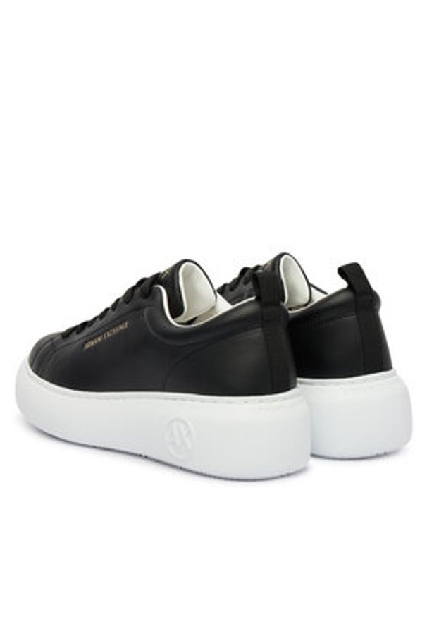 Armani Exchange Sneakersy XW002790 AF11912 UC001 Czarny. Kolor: czarny. Materiał: skóra