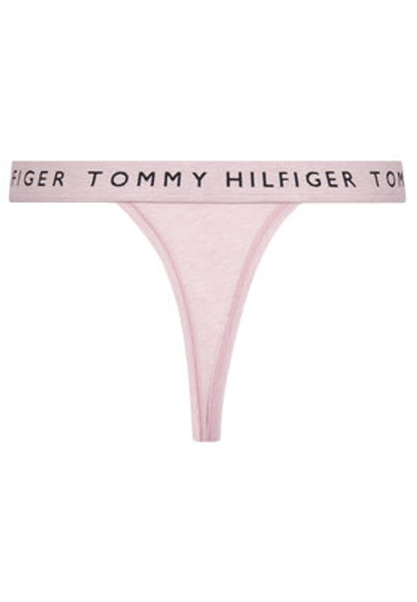 TOMMY HILFIGER - Tommy Hilfiger Stringi UW0UW06095 Różowy. Kolor: różowy. Materiał: bawełna