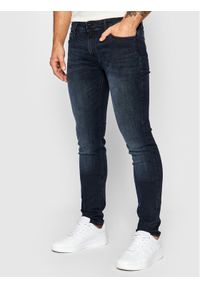 Jack & Jones - Jack&Jones Jeansy Liam Original Agi 12166852 Granatowy Skinny Fit. Kolor: niebieski