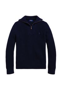 Polo Ralph Lauren Sweter 710941101001 Granatowy Regular Fit. Typ kołnierza: polo. Kolor: niebieski. Materiał: bawełna #3