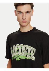 Lacoste T-Shirt TH4149 Czarny Regular Fit. Kolor: czarny. Materiał: bawełna #5