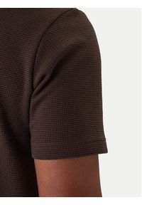 Adidas - adidas T-Shirt Trefoil Essentials Waffle KE1136 Brązowy Regular Fit. Kolor: brązowy. Materiał: syntetyk #4