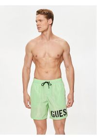 Guess Szorty kąpielowe F4GT28 WG292 Zielony Regular Fit. Kolor: zielony. Materiał: syntetyk #5