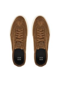 BOSS Sneakersy Kieran 50554611 Beżowy. Kolor: beżowy. Materiał: zamsz, skóra #3