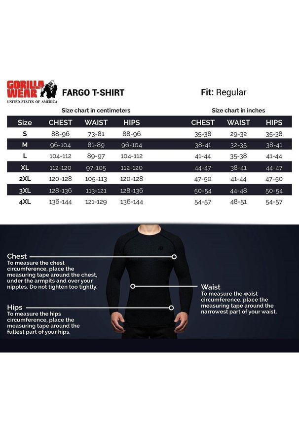 GORILLA WEAR - Fargo Koszulka - Szary. Kolor: szary. Sport: fitness
