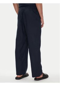 Emporio Armani Spodnie materiałowe EM000586 AF12356 UB102 Granatowy Regular Fit. Kolor: niebieski. Materiał: wiskoza #5