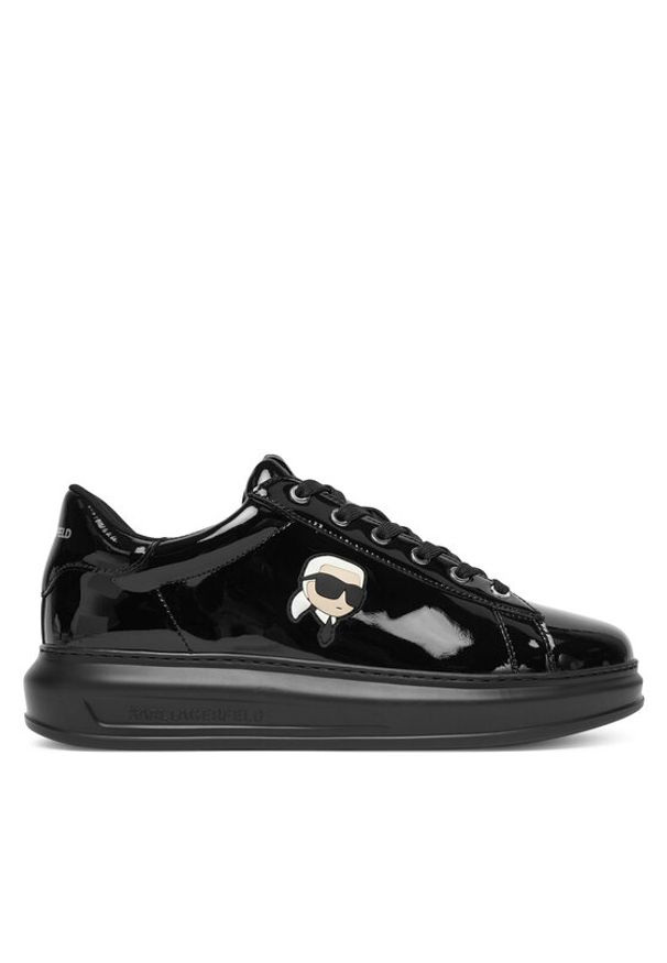 Karl Lagerfeld - KARL LAGERFELD Sneakersy KL52573N Czarny. Kolor: czarny. Materiał: skóra