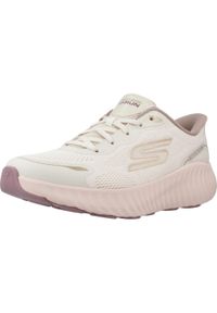 skechers - Buty SKECHERS GO RUN NOW REGENT Beżowy. Kolor: beżowy. Materiał: syntetyk, tkanina. Sport: bieganie