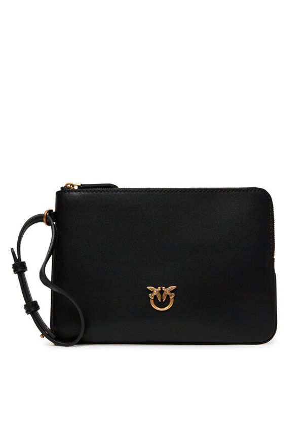 Pinko - PINKO Torebka Wristlet PE 25 PCPL 104353 A0F1 Czarny. Kolor: czarny. Materiał: skórzane