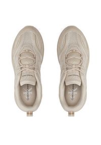 Calvin Klein Jeans Sneakersy Retro Tennis Low Lace Mh Ml Mtl YW0YW01463 Écru #3