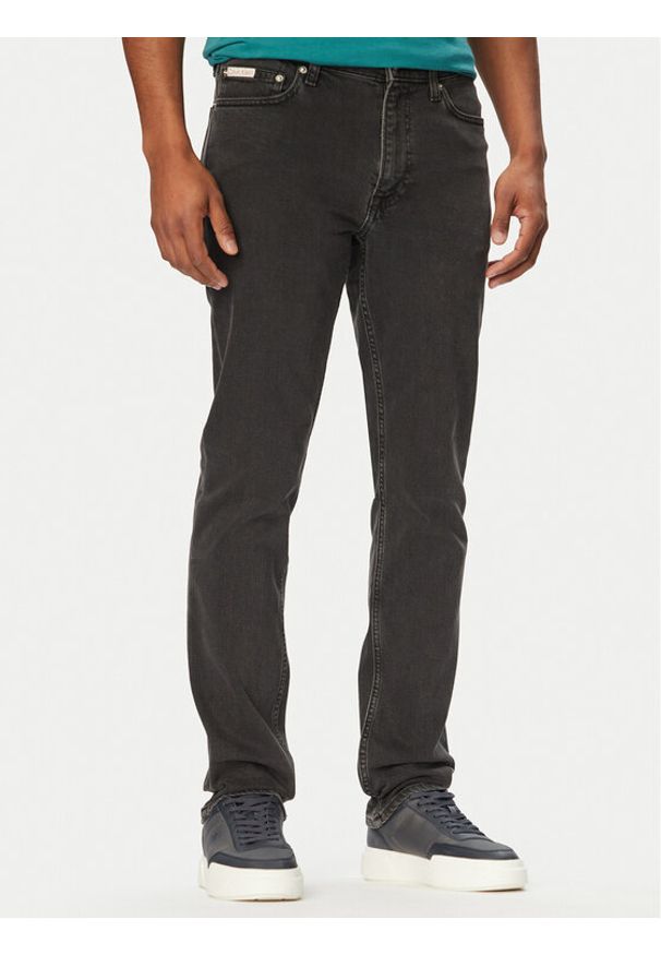 Calvin Klein Jeansy LV04RF758G Czarny Straight Leg. Kolor: czarny