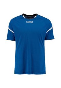 Jersey Hummel auth charge poly. Kolor: niebieski. Materiał: jersey. Sport: outdoor, piłka nożna #1