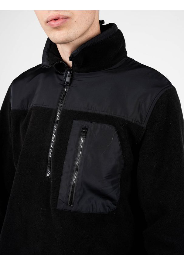 Diesel Bluza "S-Trail" | A00327 0HAYT | S-Trail | Mężczyzna | Czarny. Okazja: na co dzień. Typ kołnierza: kołnierzyk stójkowy. Kolor: czarny. Materiał: poliester. Styl: casual