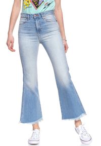 Wrangler - WRANGLER RETRO CROP FLARE FIJI W242FH127 112127921. Stan: podwyższony. Styl: retro