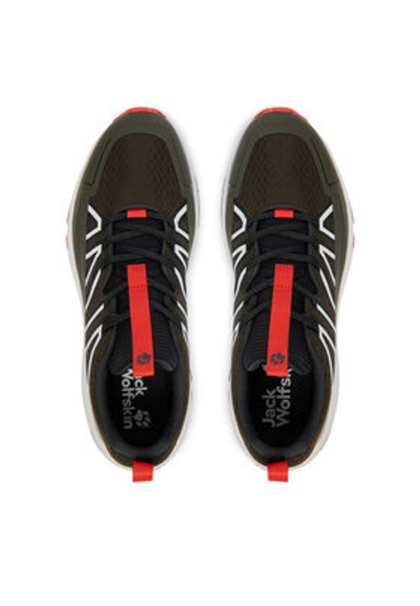 Jack Wolfskin Trekkingi Wild Hike Low M A65579 Zielony. Kolor: zielony. Materiał: skóra. Sport: turystyka piesza