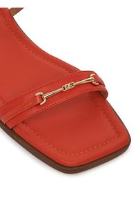 MICHAEL Michael Kors Sandały Lena 40S5LEFS1L Pomarańczowy. Kolor: pomarańczowy. Materiał: skóra