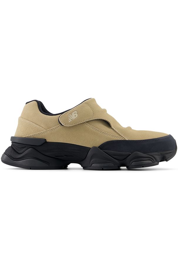 Buty męskie New Balance U8040UOG – beżowe. Zapięcie: rzepy. Kolor: beżowy. Materiał: guma, zamsz. Szerokość cholewki: normalna. Wzór: aplikacja. Sport: turystyka piesza