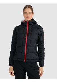 4f - 4F Kurtka puchowa z wypełnieniem Primaloft Silver damska - czarna XXL. Kolor: czarny. Materiał: puch. Technologia: Primaloft. Sport: wspinaczka, turystyka piesza #1