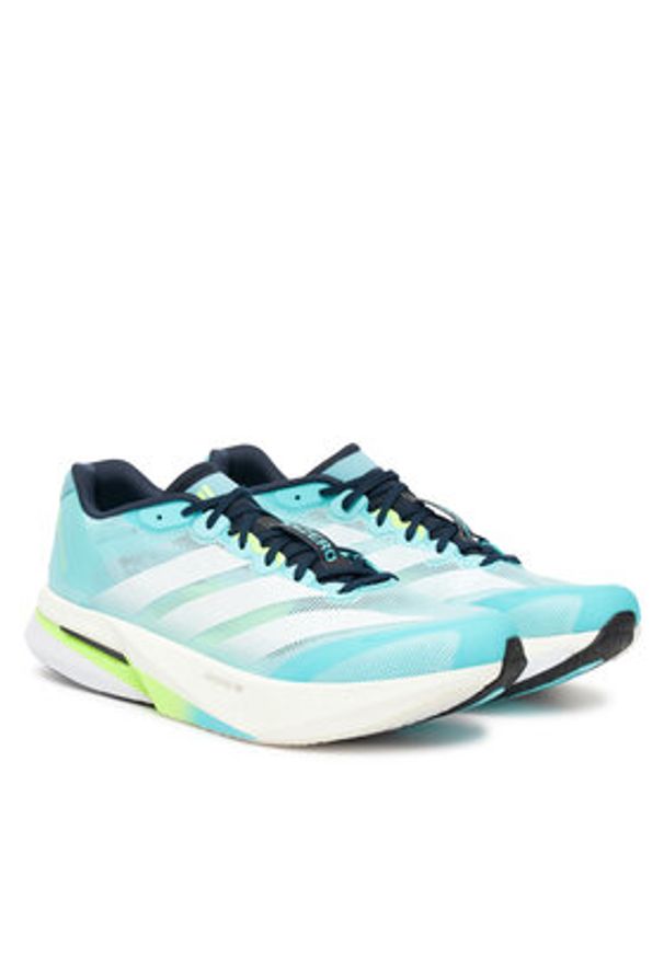 Adidas - adidas Buty do biegania adizero Boston 13 JS4945 Turkusowy. Kolor: turkusowy. Materiał: materiał