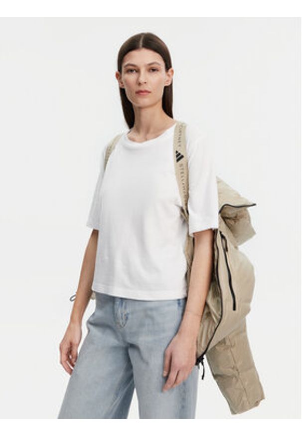 Adidas by Stella McCartney - adidas by Stella McCartney Kurtka zimowa Stella McCartney Winter JI5198 Beżowy Loose Fit. Kolor: beżowy. Materiał: syntetyk. Sezon: zima