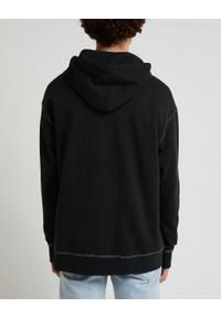 Lee - LEE LOOSE SEASONAL HOODIE MĘSKA BLUZA Z KAPTUREM KANGURKA WASHED BLACK LL26FTON. Typ kołnierza: kaptur