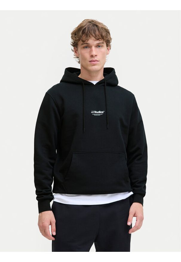 Jack & Jones Bluza Soho 12278789 Czarny Relaxed Fit. Kolor: czarny. Materiał: bawełna