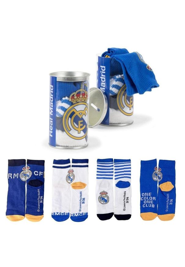 Real Madrid - Real Madryt skarpetki junior 4 pary 2900003012 wielokolorowy 27/30. Kolor: wielokolorowy. Sport: piłka nożna