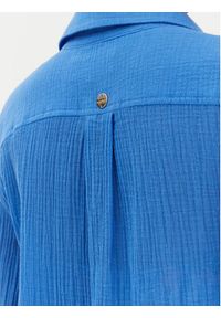 Seafolly Koszula Breeze 55428-TO Niebieski Regular Fit. Kolor: niebieski. Materiał: bawełna #3