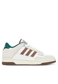 Adidas - adidas Sneakersy Rapid Court Low JR3157 Beżowy. Kolor: beżowy. Materiał: skóra