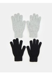 Sinsay - Rękawiczki 2 pack - szary. Kolor: szary