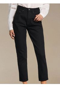 Sinsay - Jeansy mom fit - czarny. Kolor: czarny #1