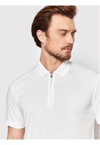 Selected Homme Polo Fave 16079026 Biały Regular Fit. Typ kołnierza: polo. Kolor: biały. Materiał: bawełna, syntetyk #4