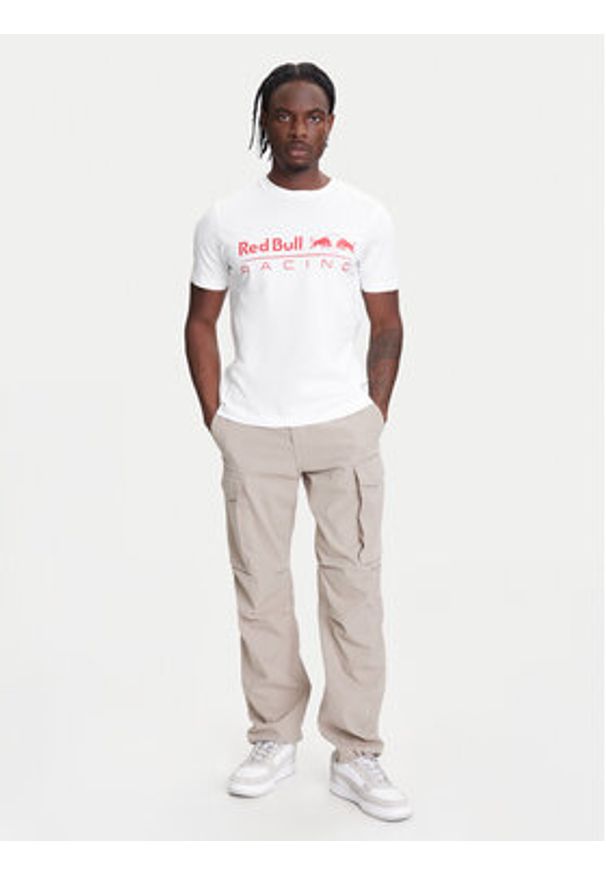 Pepe Jeans T-Shirt Red Bull Racing Logo RM500016 Biały Regular Fit. Kolor: biały. Materiał: bawełna