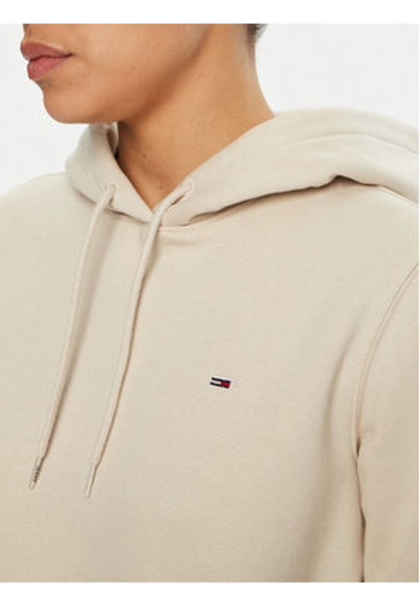 Tommy Jeans Bluza DW0DW19958 Beżowy Regular Fit. Kolor: beżowy. Materiał: bawełna