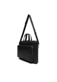 Calvin Klein Torba na laptopa Micro Pebble Slim Briefcase 36 LV04D3012G Czarny. Kolor: czarny. Materiał: skóra #3