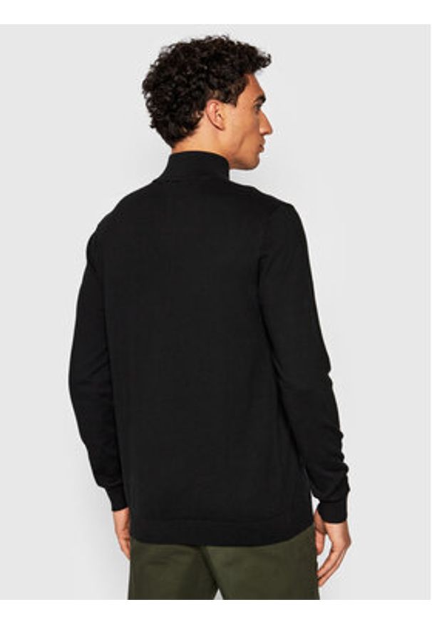 Selected Homme Sweter Berg 16074687 Czarny Regular Fit. Kolor: czarny. Materiał: bawełna