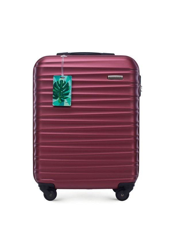Wittchen - Mała walizka z zawieszką bordowa. Kolor: czerwony. Materiał: guma